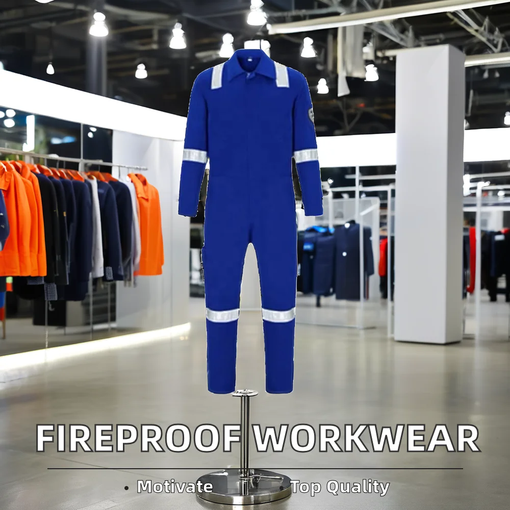 Factory Direct Cotton Safety Clothing Flame Retardant Work Wear Coverall Uniform PP PE Material Wholesale