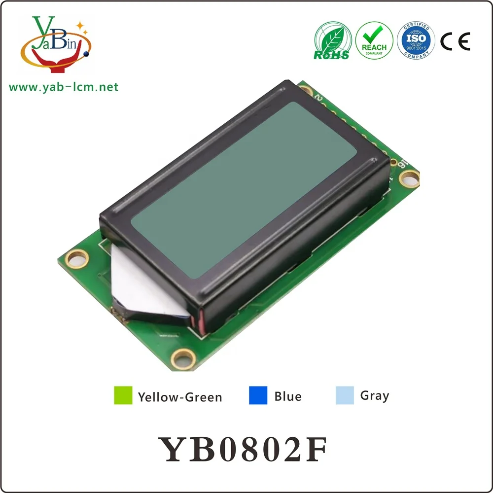 Модуль ЖК-дисплея с низким энергопотреблением 8x2x8 символами и интерфейсом SPI IIC Lcd