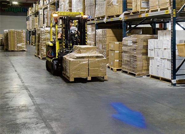 Forklift Safety light red line arrow  led warning light lines warehouse pedestrian warning red lines for security