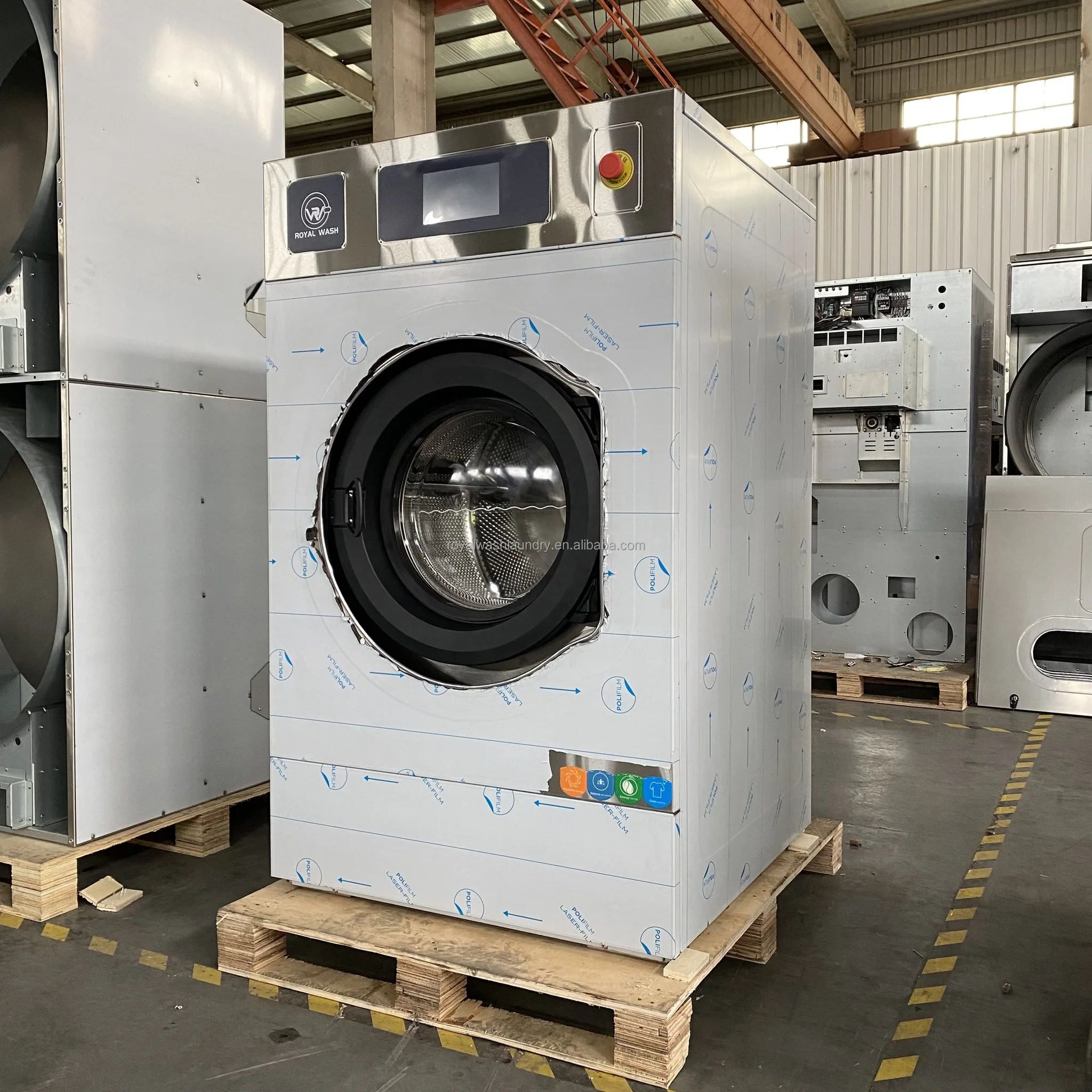 Electric Steam Heating Commercial Soft Mount Washing Machine Industrial Washer Commercial OPL/Coin Operated Laundry System