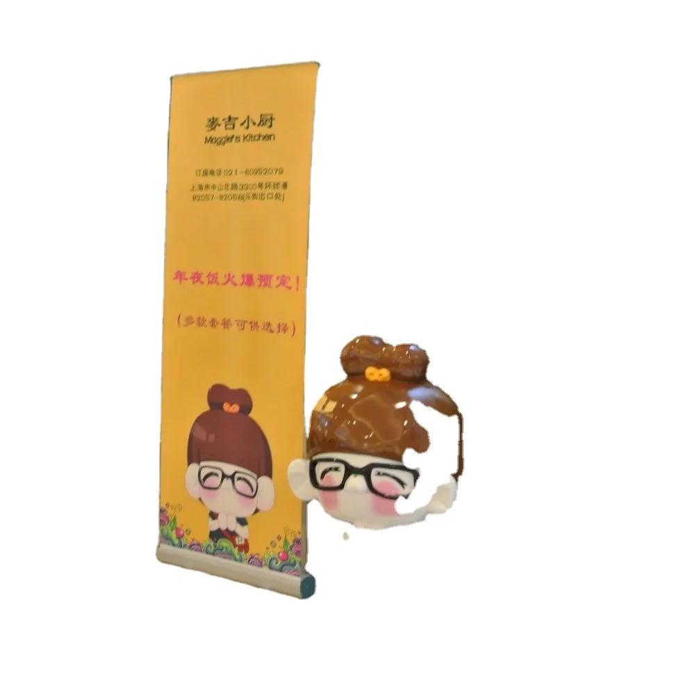 Easy set-up Pull up high resolution printing poster display