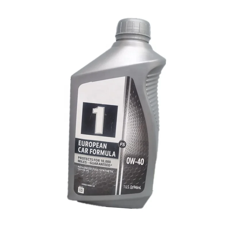 Silver Mobil 1 Full Synthetic Oil 0W40 Automotive Oil 1L