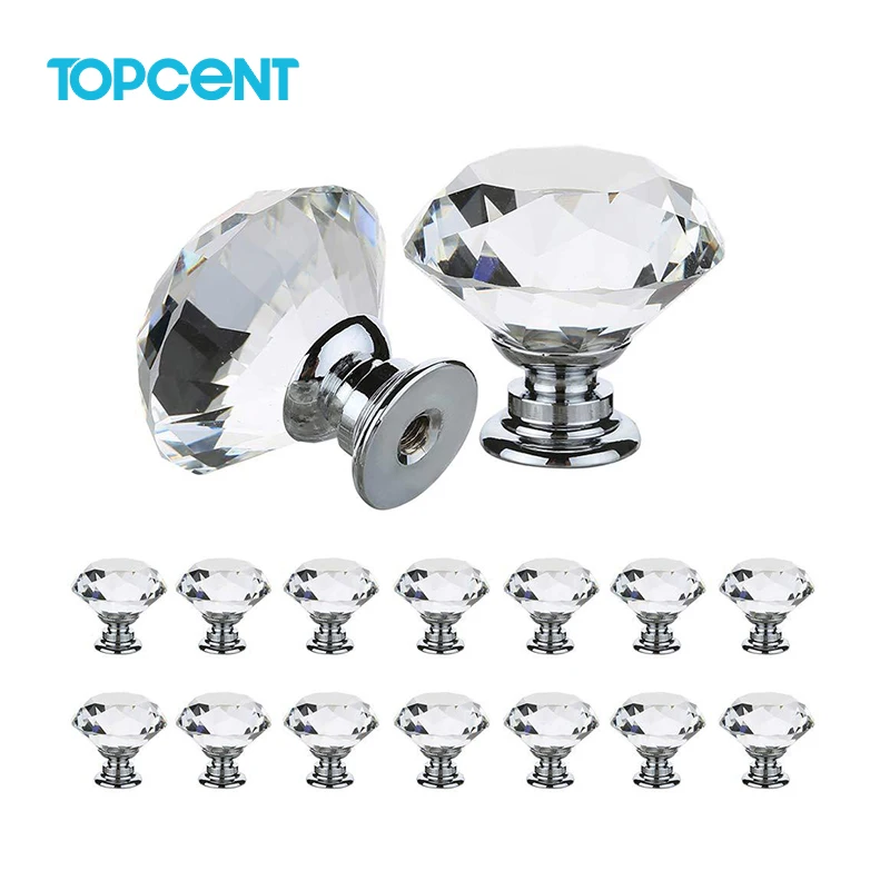 Хрустальные дверные ручки Topcent алмазная ручка для ящика шкафа