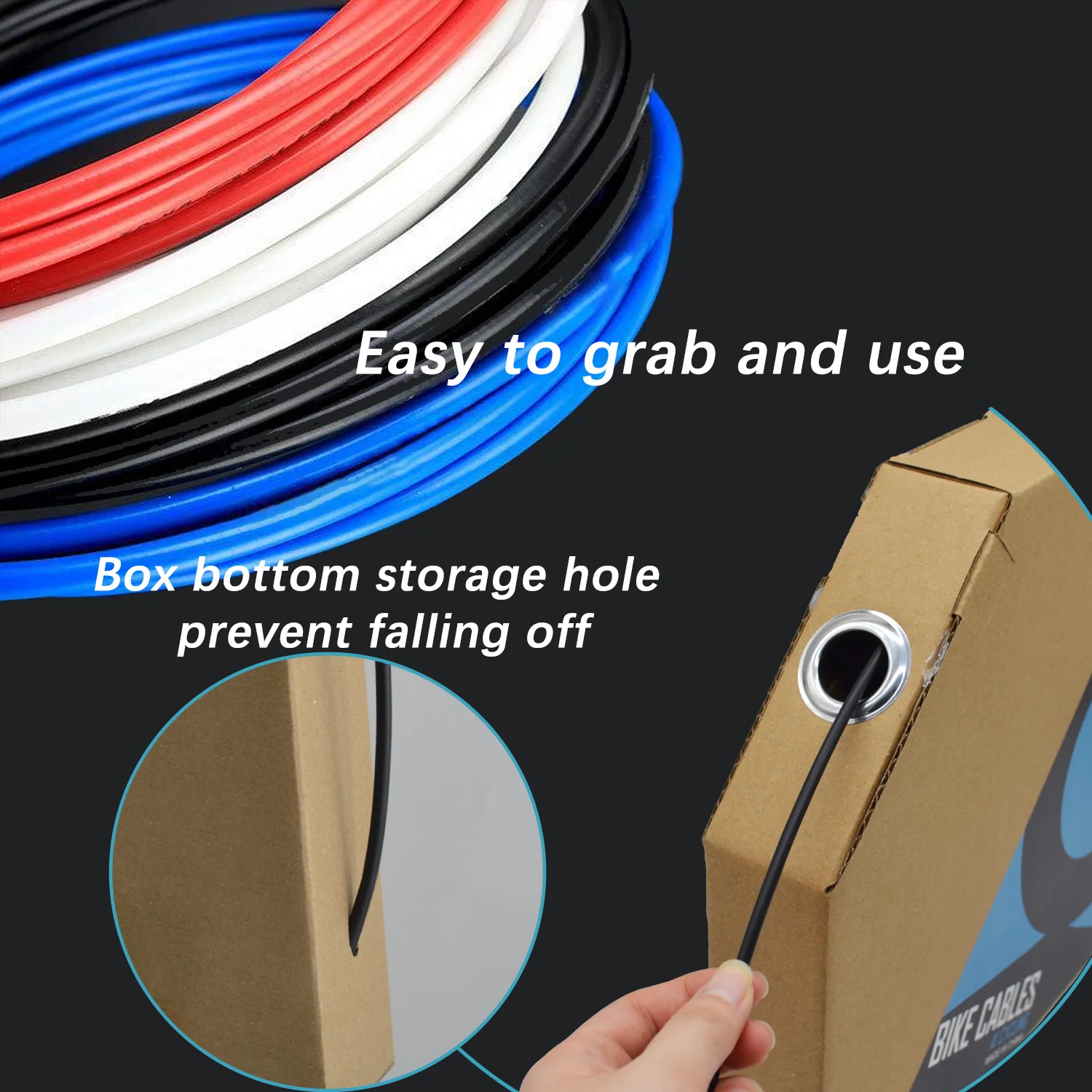 Wholesale 50M Bicycle Shift Cable 4mm/5mm Brake Shift Derailleur Brake Cable Colorful Shift Wire Line Bicycle Brake Cables