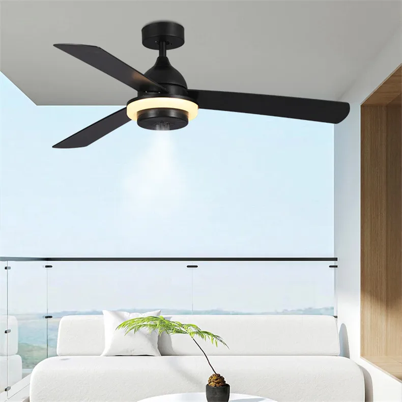 Factory Wholesale Indoor Lighting Ceiling Fan Light Restaurant Spray Remote Control Ceiling Fan With Lamp