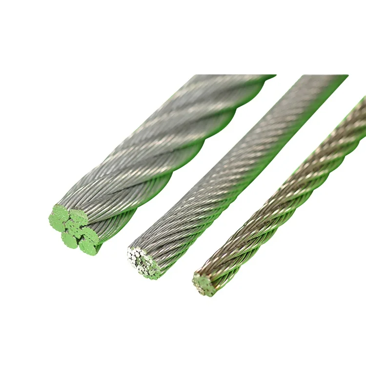 Low Price 1/8 Inch Stainless Steel Wire Rope 7x7 Strand Winch Rope Aircraft Cable