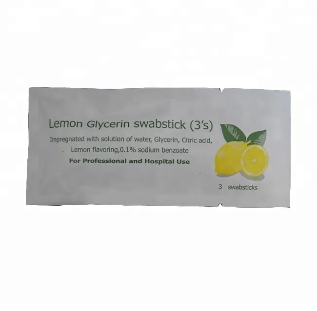 Пластиковые stick медицинской лимона глицерин ватные тампоны/почки/аппликаторы