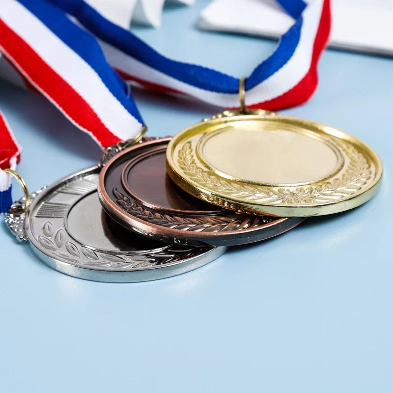 AI-MICH Medal Necklace Custom Crystals Rhinestone Sports Souvenir Zinc Alloy Metal Medal UV Printing America Casting 4 Color