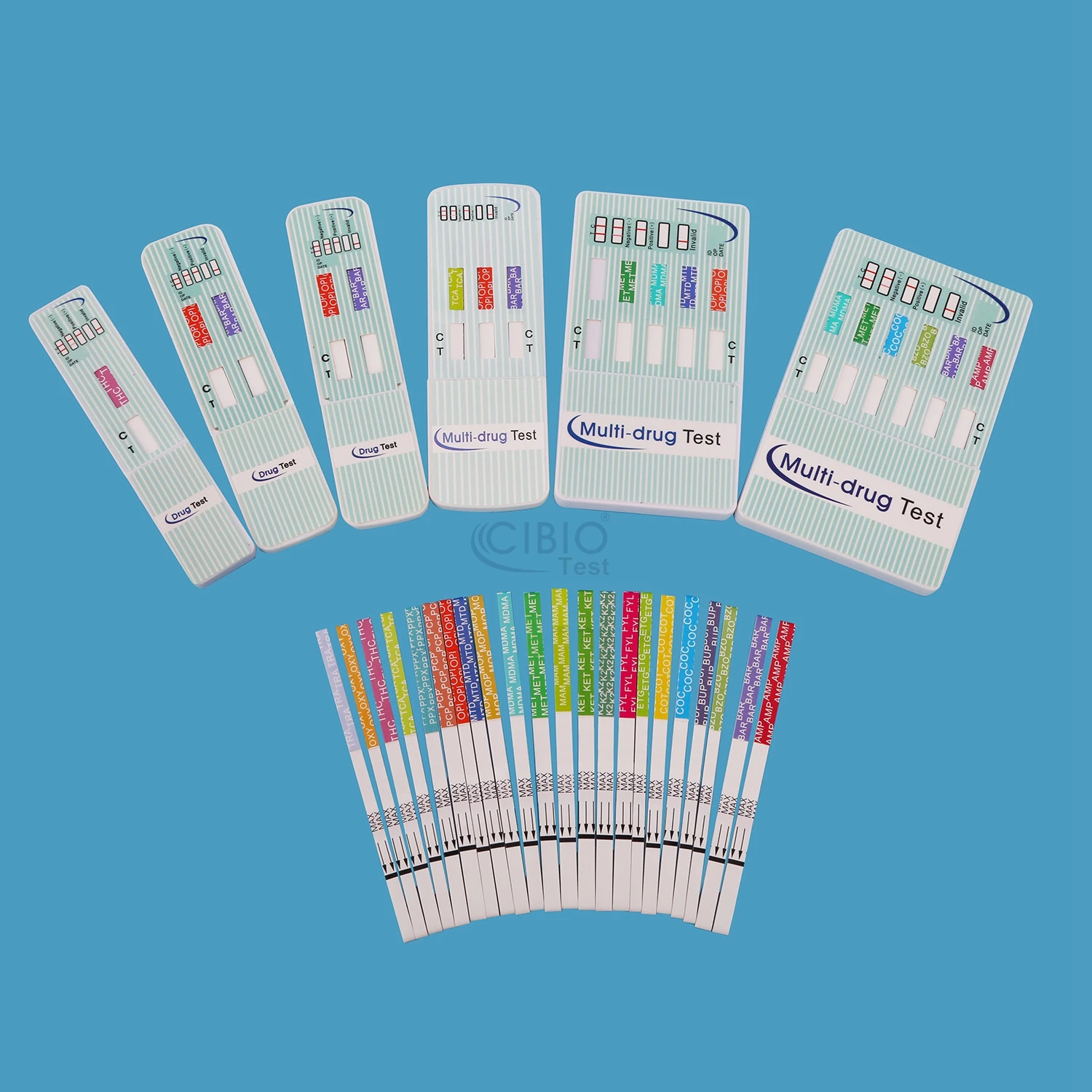 Clia waived approved  lab use  AMP/BAR/BUP/BZO/COC/mAMP/MTD/OPI/OXY/PCP/THC urine toxicology  drugs test strips