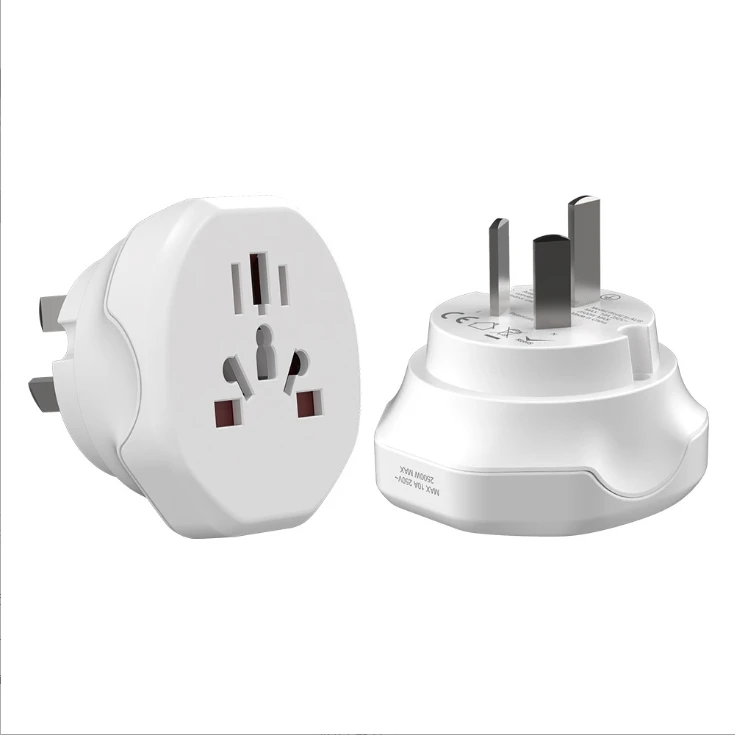 Cross-border supply Brazil, Switzerland, US and European standard converter ultra-thin one-to-three-two-pin plug adapter