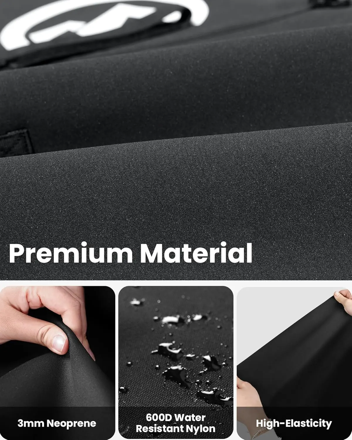 Custom Embossed eco Zipper Pouch Jelly Strap Cosmetic Pouch Neoprene Travel Toiletry Makeup Pencil Pen Bag Factory