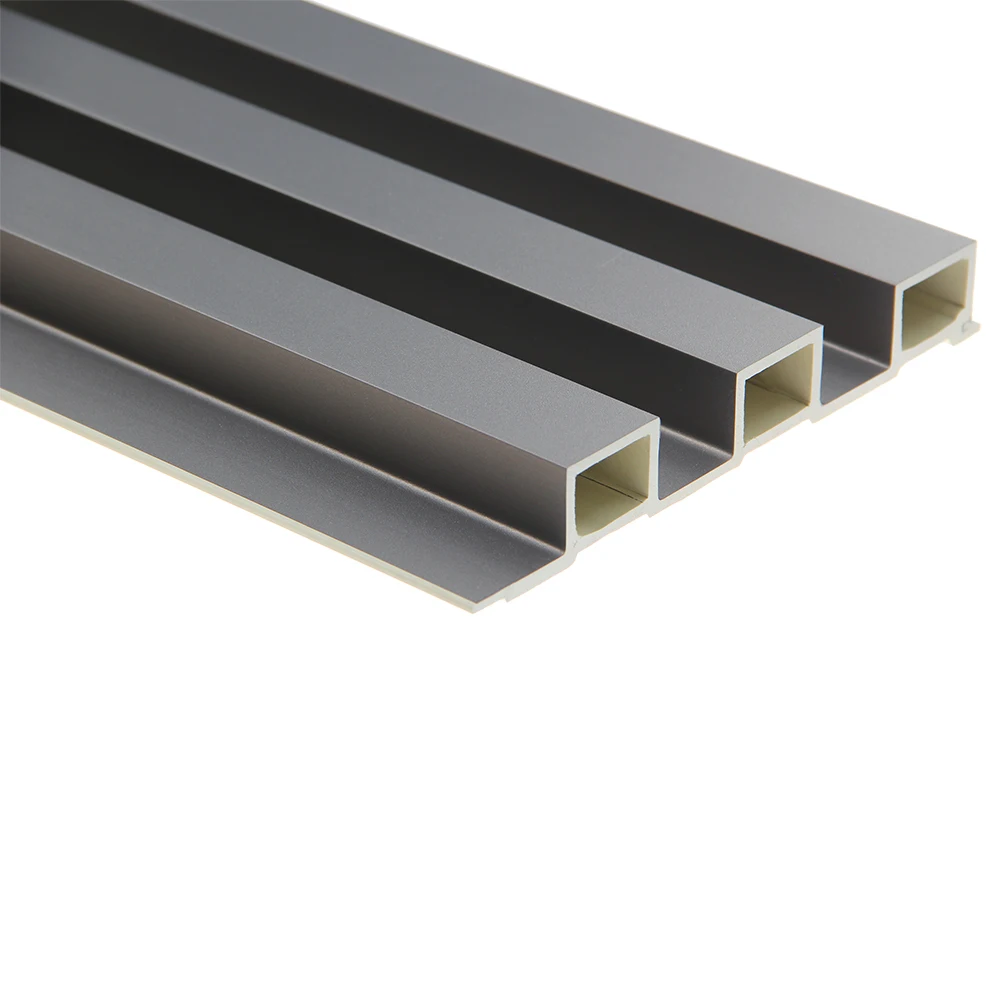 Wooden Cladding Interior Plastic Composite Fluted Covering Board  Decorative 3D Wpc Wall Panel