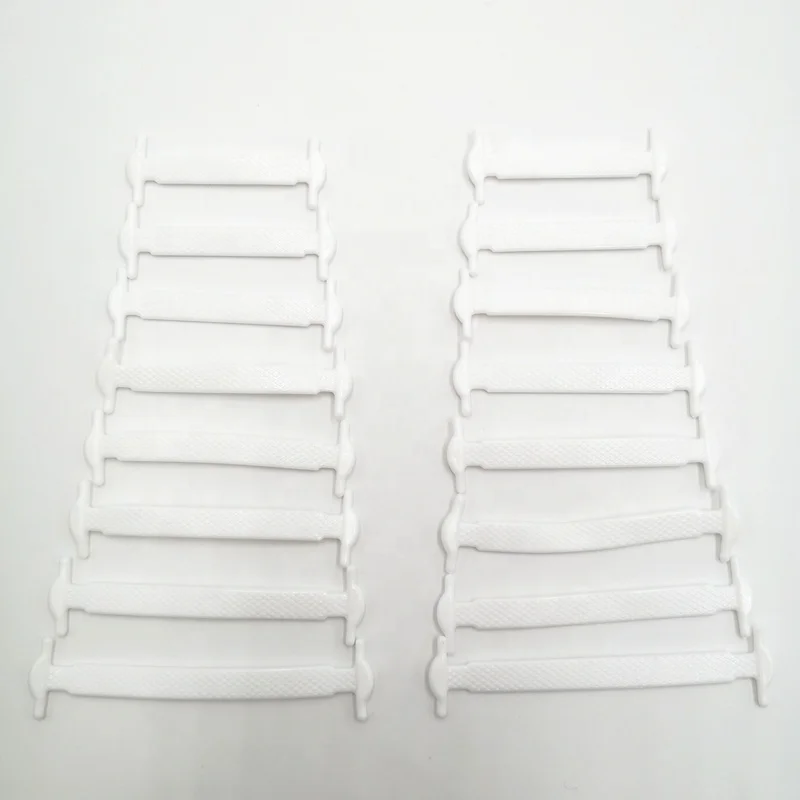 Unisex athletic running no tie elastic silicone shoe lace