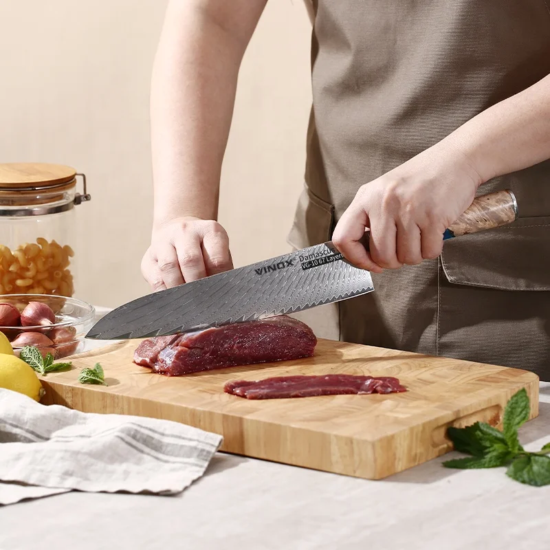 High Quality Resin Handle Damascus Knife Set Chef Cooking VG10 67Layers Japanese Kitchen Knife Sets Japan knife