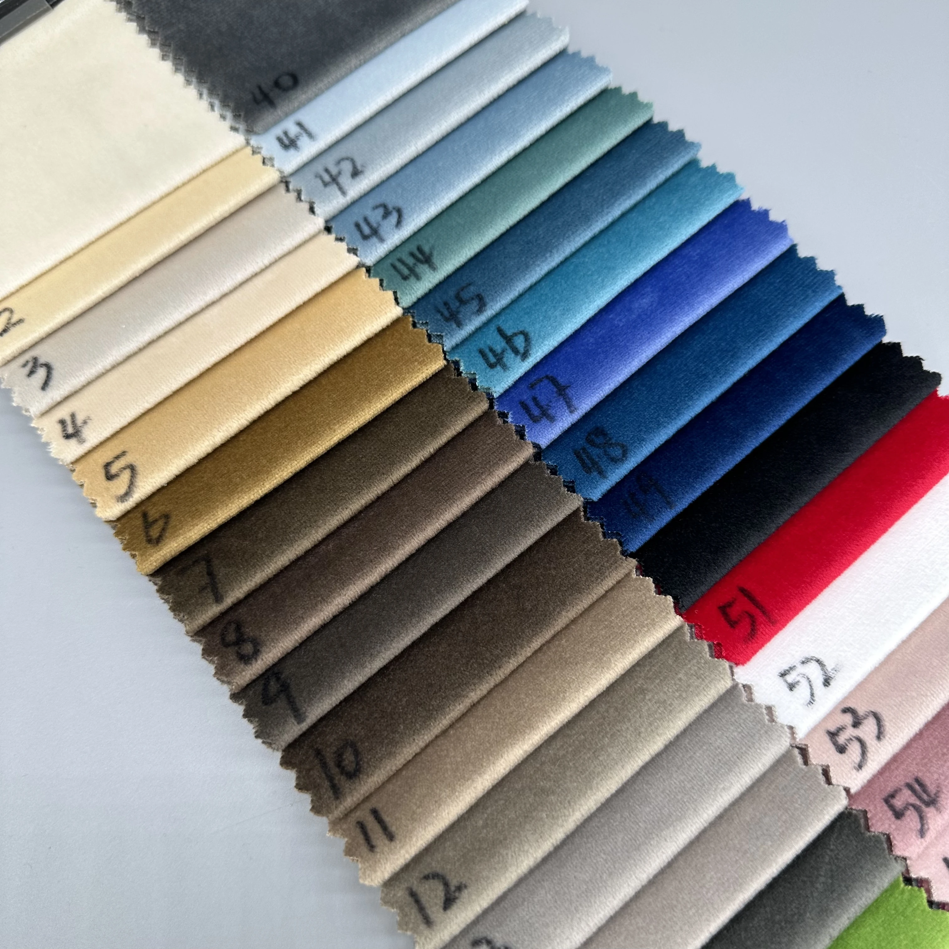 Wholesale NO MOQ factory upholstery 100 polyester holland velvet sofa fabric factory outlet