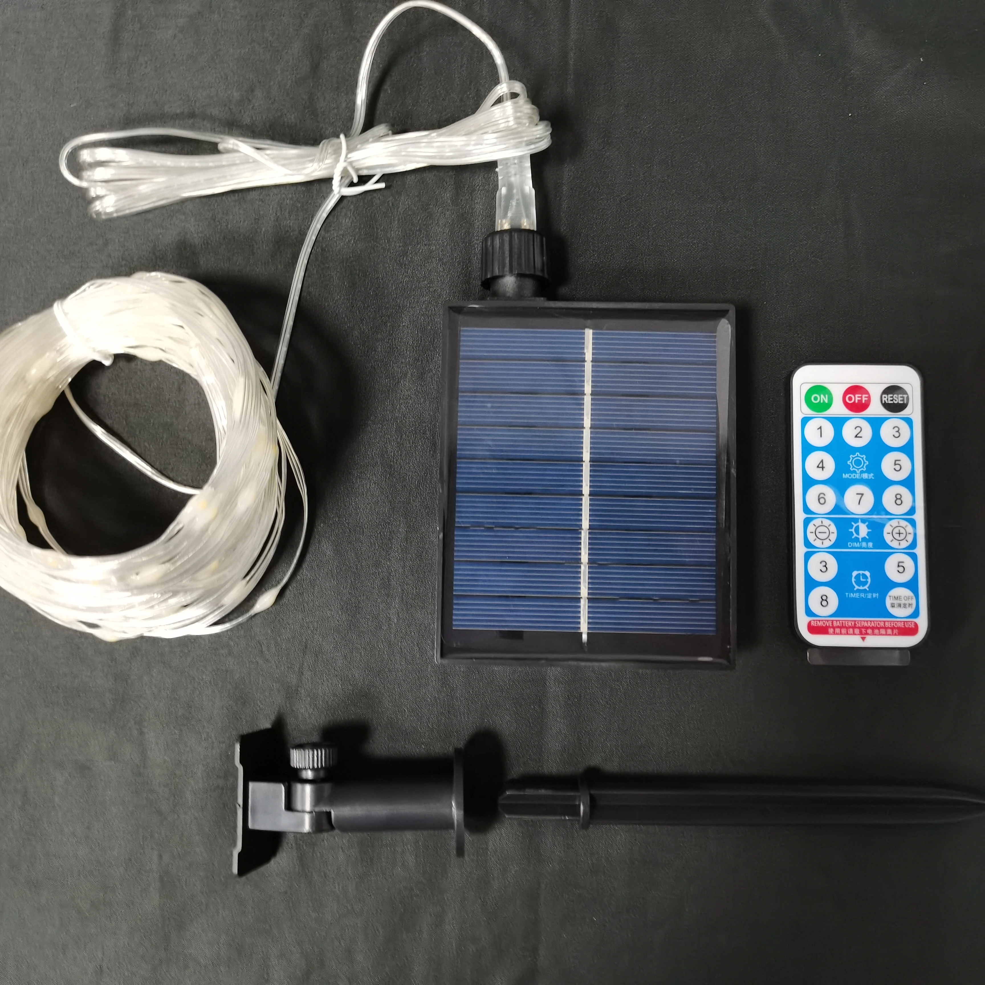 12M 100leds Outdoor Solar Lights Christmas Fairy String Lights LED PVC 15 60 Fence Post Caps Ip44 for Garden Decor Wedding Party