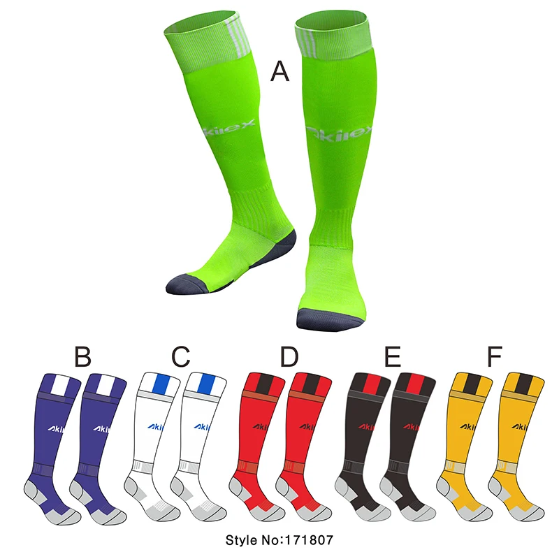 Sport Wholesale Customization knitted high socks tight custom Men long socks soccer Manufacturer