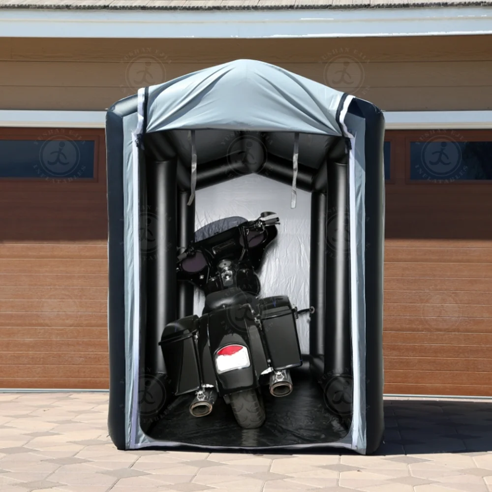 Outdoor Inflatable Protecting Tent for MotorBike Waterproof Cover Motorcycle Parking Tent Cover Shelter Storage Garage