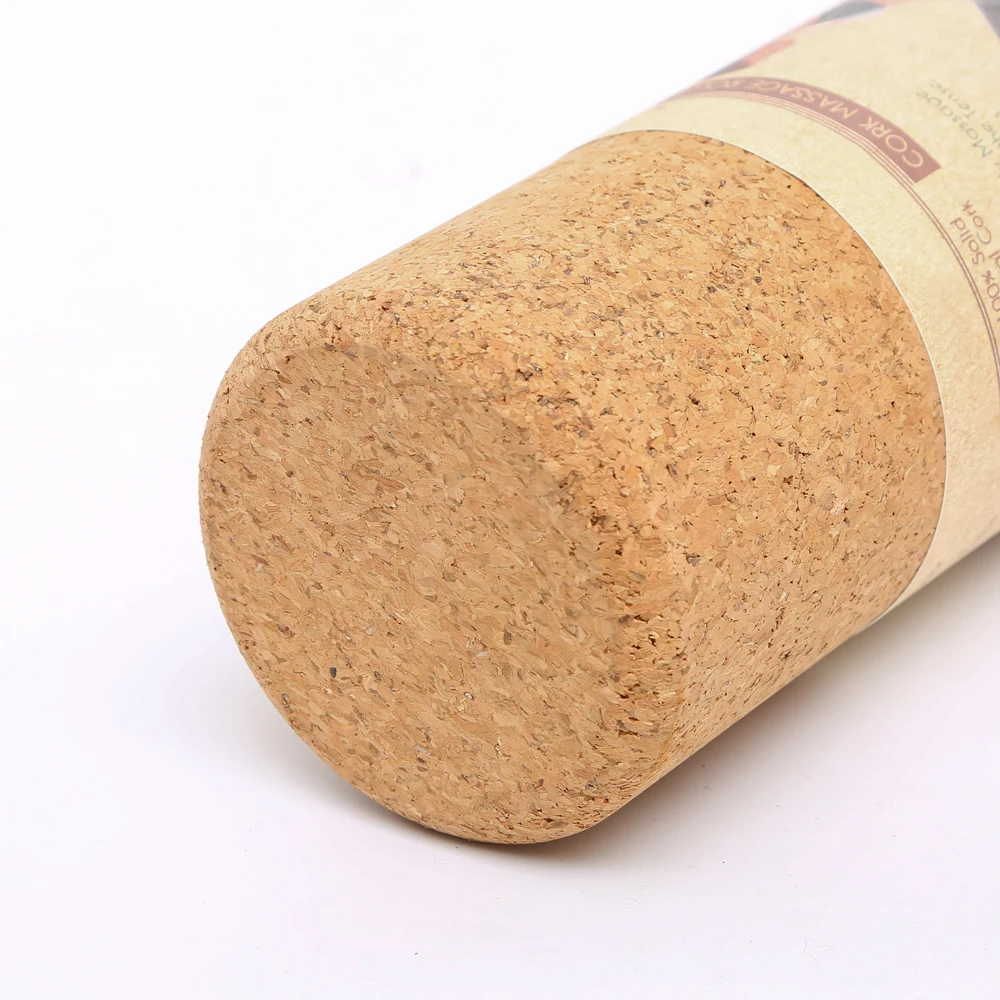 OEM Custom Natural Environmentally Friendly Cork Yoga Rollers for Fitness