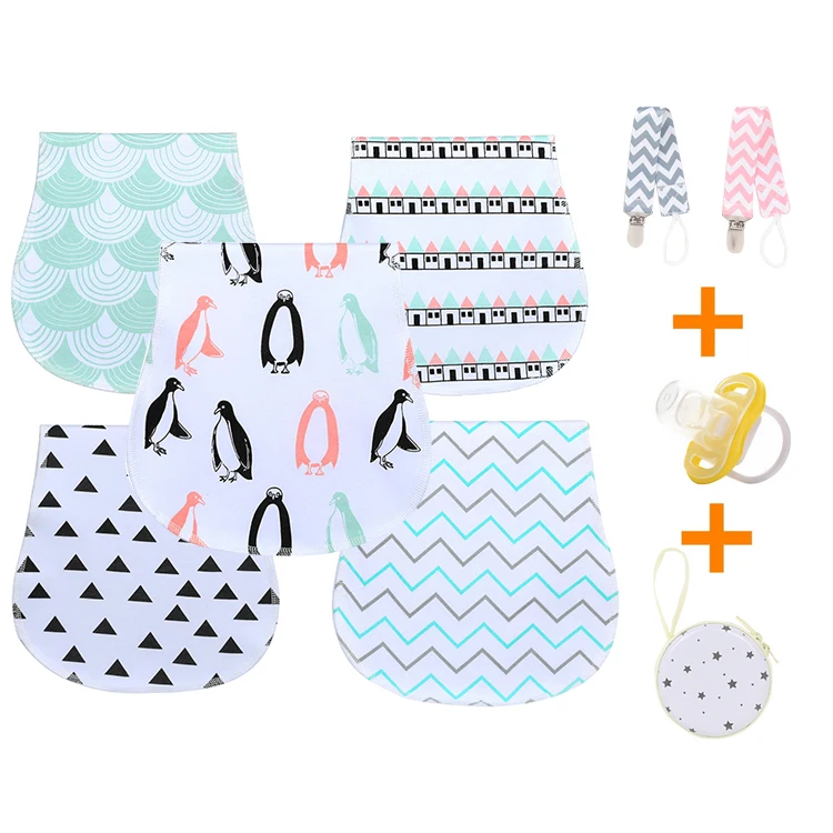 
Baby Burp Cloths 5 pack extra soft absorbent Baby burp cloth 19*9inch 