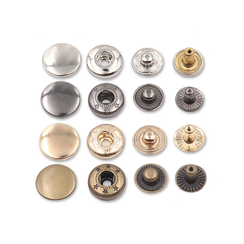 stainless steel snap button press snap button for hat cap bag baby cloth colors snap button kit for clothes