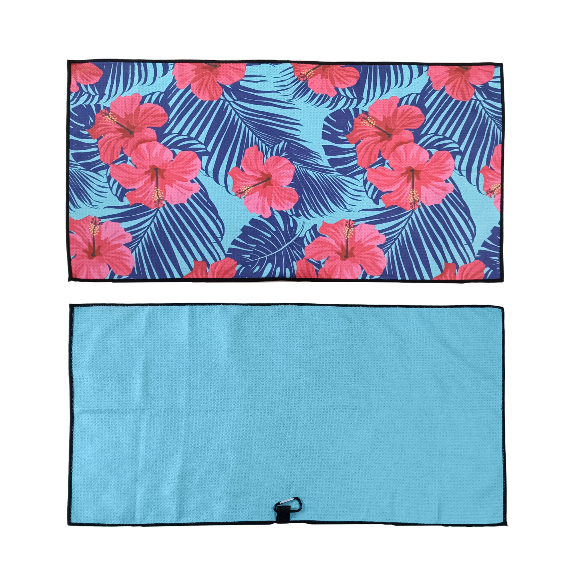 Super absorbent printing microfiber waffle towel recycled standard towel microfibre golf towels custom