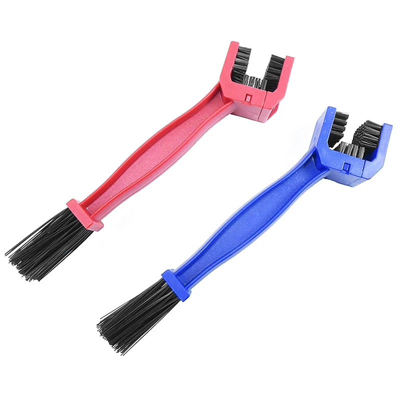 
Outdoor Portable Blue Red Plastic Motorcycle Cleaning Brush Bike Bicycle Chain Cleaner 