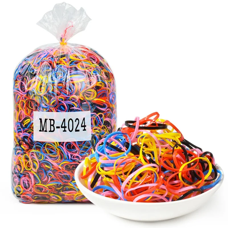 Loom Rubber Elastic Bands for DIY Bracelets or Girls Hair Ties