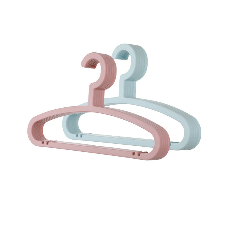 YIKAI Customized Light Weight Cute Baby Hangers Kids Plastic Clothes Hangers
