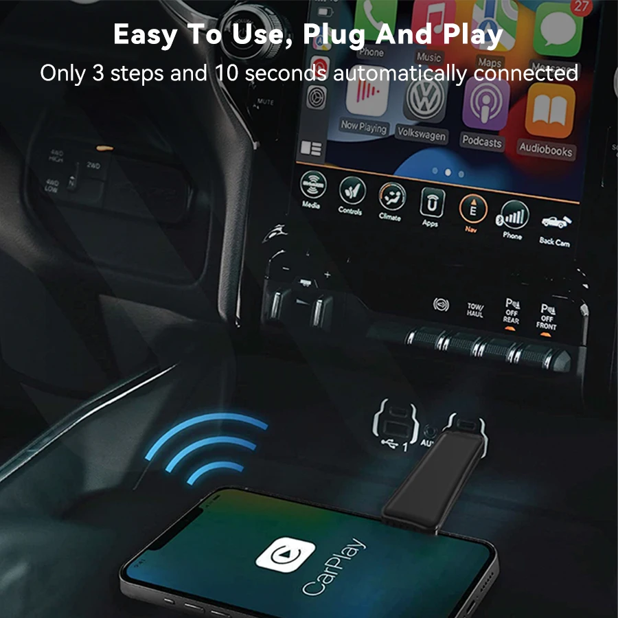 Grandnavi Mini Wireless CarPlay For Support Original Build CarPlay For Audi Mazda Car