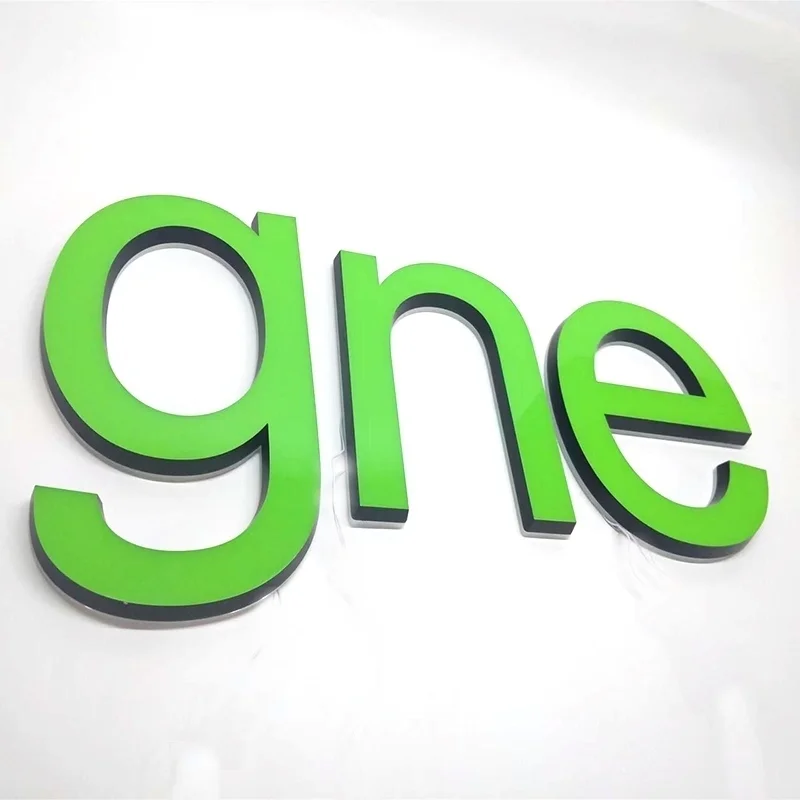 Custom 3D led logo sign Beauty Salon Shop Acrylic Business Sign Name Board led letter lights wall sign