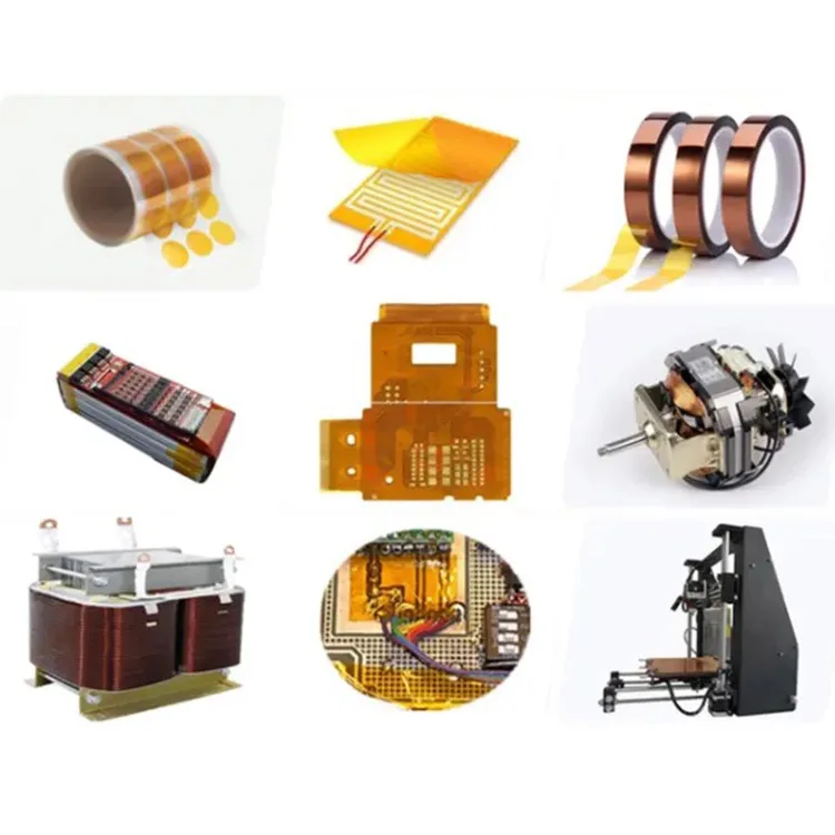 Thermal PCB Masking PI Film Kaptons Polyimide Silicone Tape