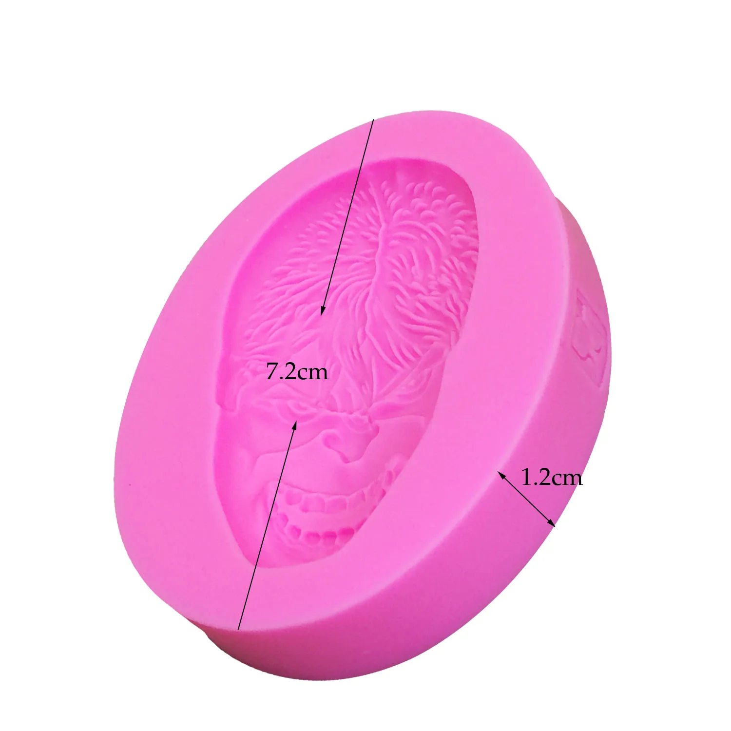 D0377 Silicone Fondant Superman Anime Image Mold for Cake Decorating, Polymer Clay Chocolate Cupcake Candy Molds