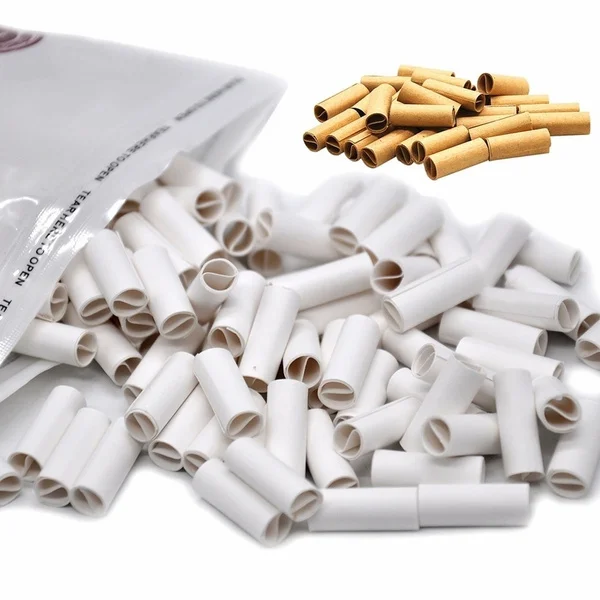 100 x 6MM Pre Rolled Natural Unrefined Filter Rolling Paper Tips 6MM Slim Rolling Filter