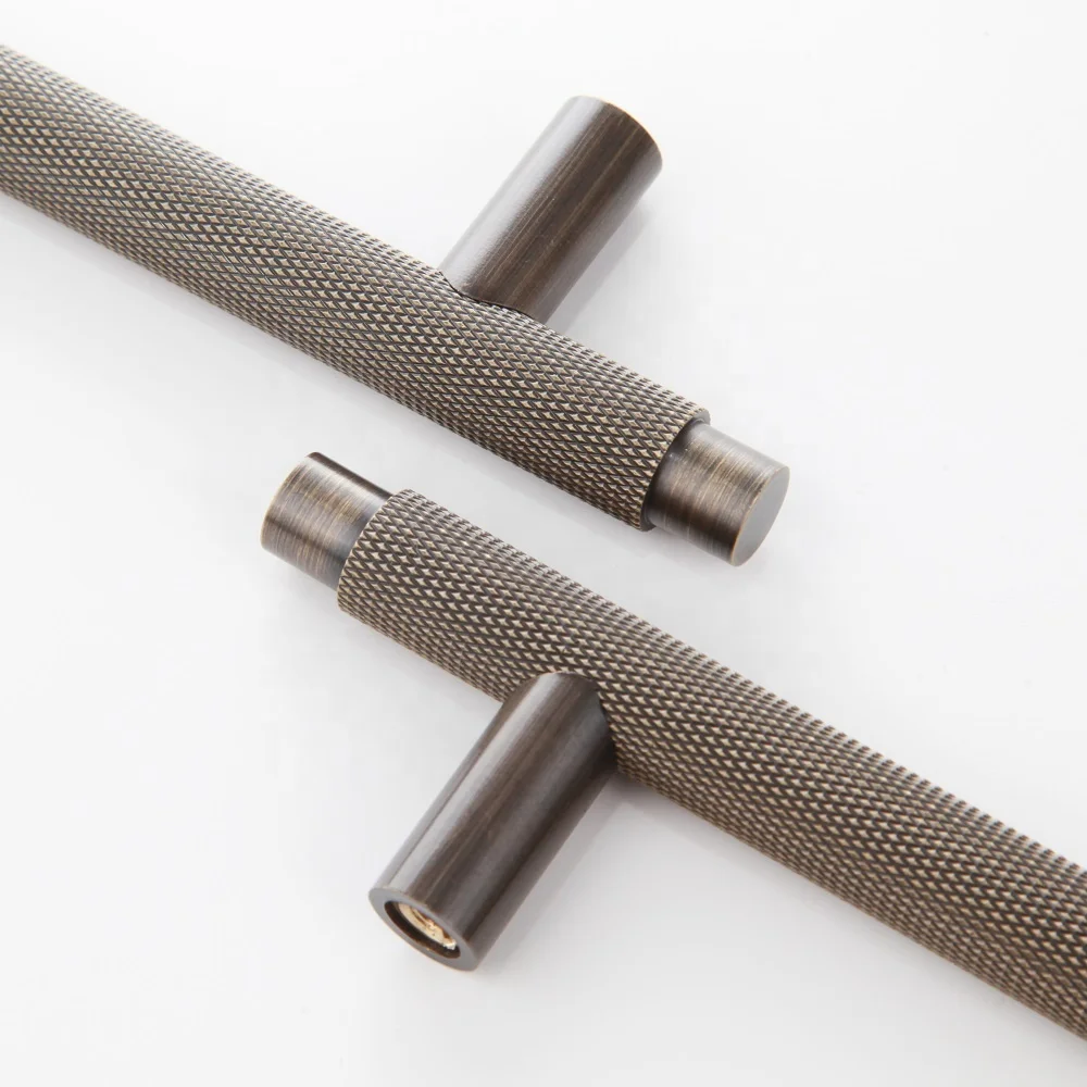 New Selling Furniture Hardware Drawer Accessory Pull Handles Cabinet Drawer Knurled T Bar Handle & Knobs