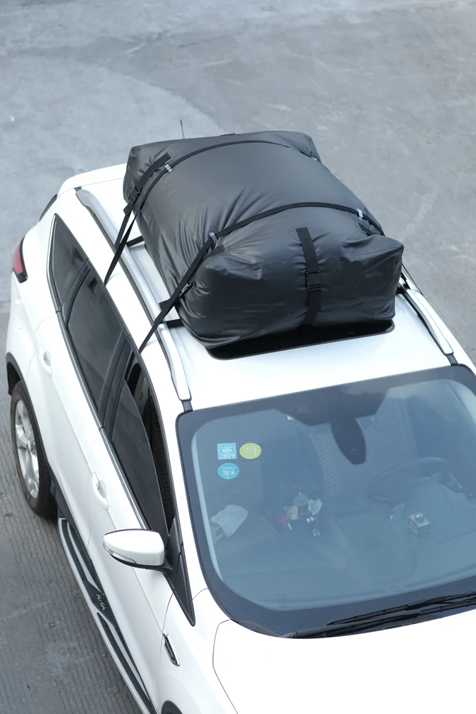 High Quality Black Pvc Waterproof Car Roof Top Bag Car Rooftop Cargo Carrier Bag