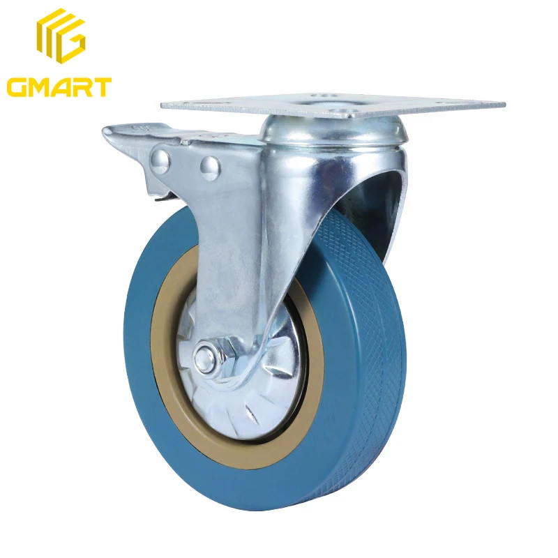 Gmart Foshan Универсальный серый 1/2 дюймов 5 тонн прочный уретан стулья для посетителей мебель крутящиеся Пружинные ролики перемещения