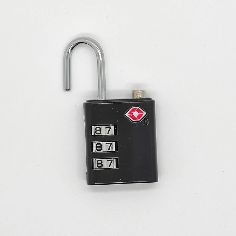 Travelsky custom travel 3 dial combination lock TSA approved luggage padlock