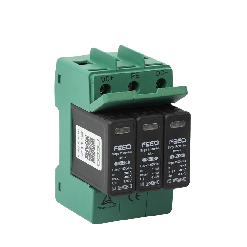 600V Solar Photovoltaic DC Power SPD/Surge Protector solar surge protective device