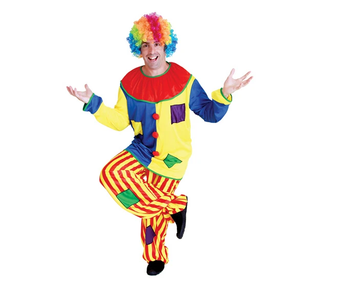 halloween exploding head wig cosplay fans clown headgear children rainbow party colorful holiday funny curly props