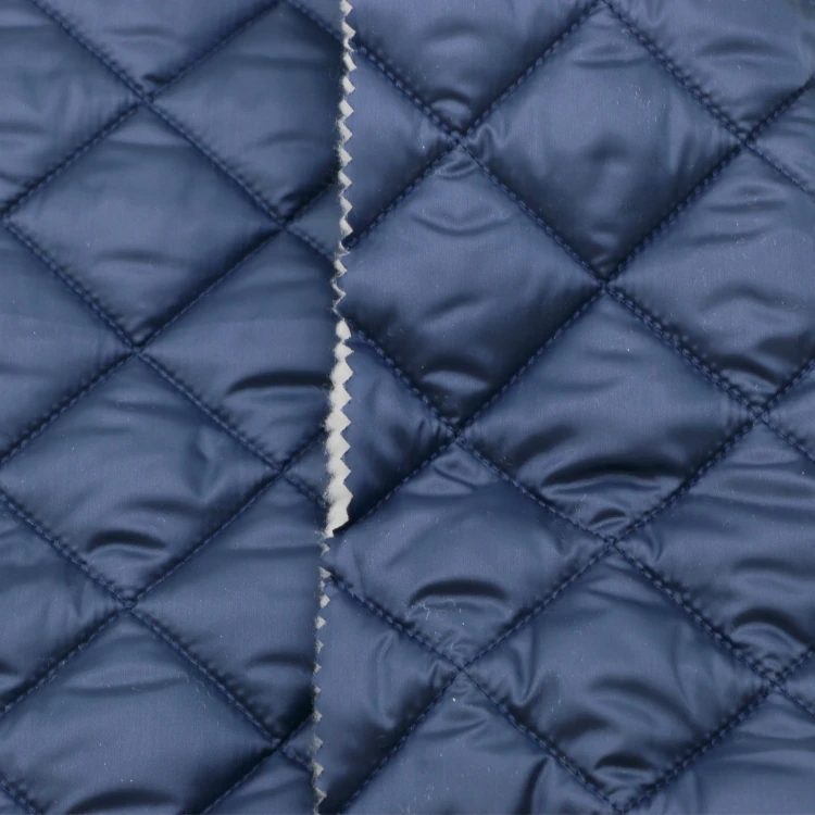 290t polyester taffeta quilted lining fabric / diamond quilted fabric for shirt and jacket lining