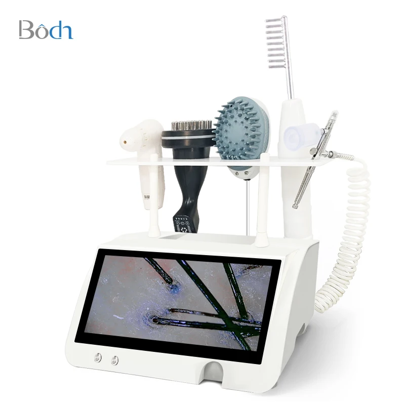 Portable Desktop 5 In 1 Hair Scalp Analyzer Hair Growth Machine Hair Care Treatment Regrowth Machine