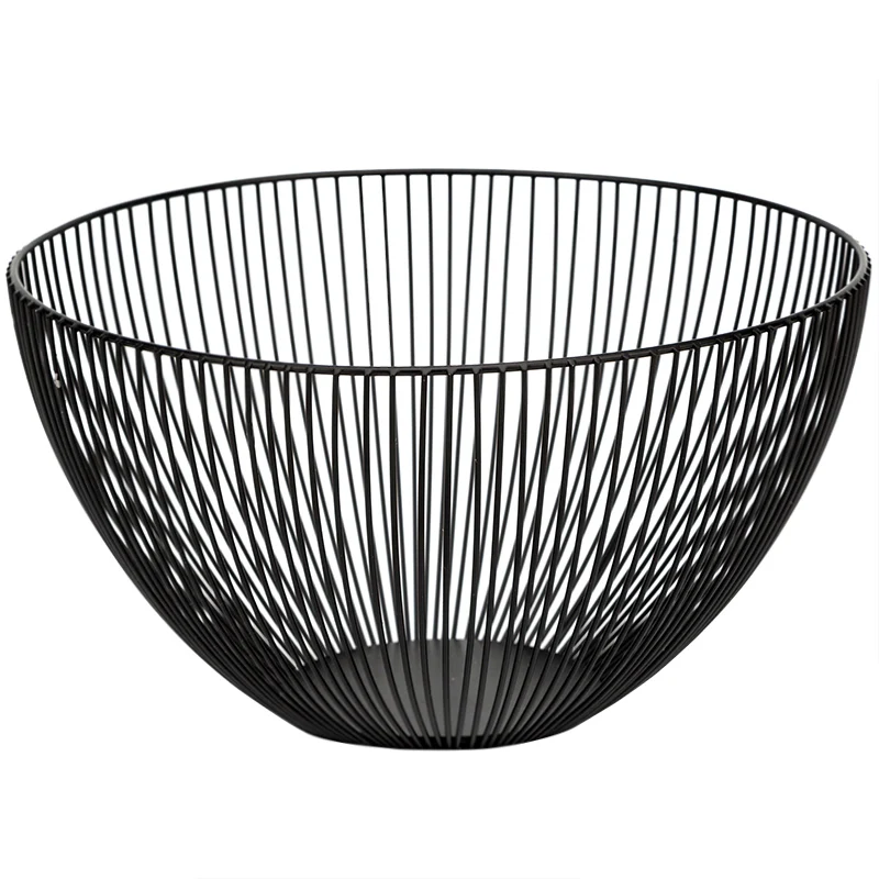 Nordic Simple Geometry Wrought Iron Fruit Basket Living Room Fruit Tray Creative Basket