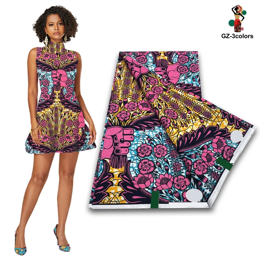 High Quality 100% Cotton African Wax Print Fabric Africa Design Capulana Ankara Pagne Batik Nigeria Wax Fabrics Tissu Africian