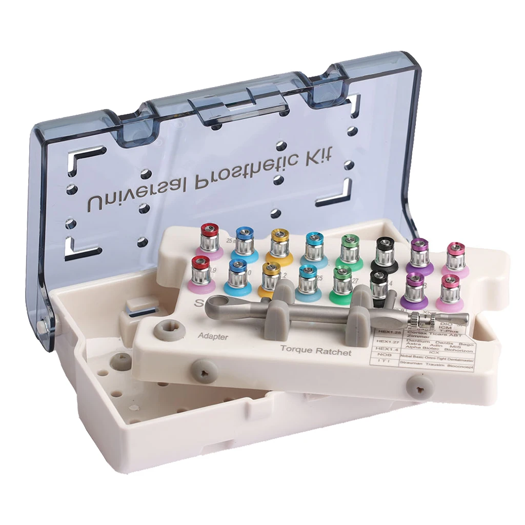 Набор хирургических приспособлений для зубных имплантатов