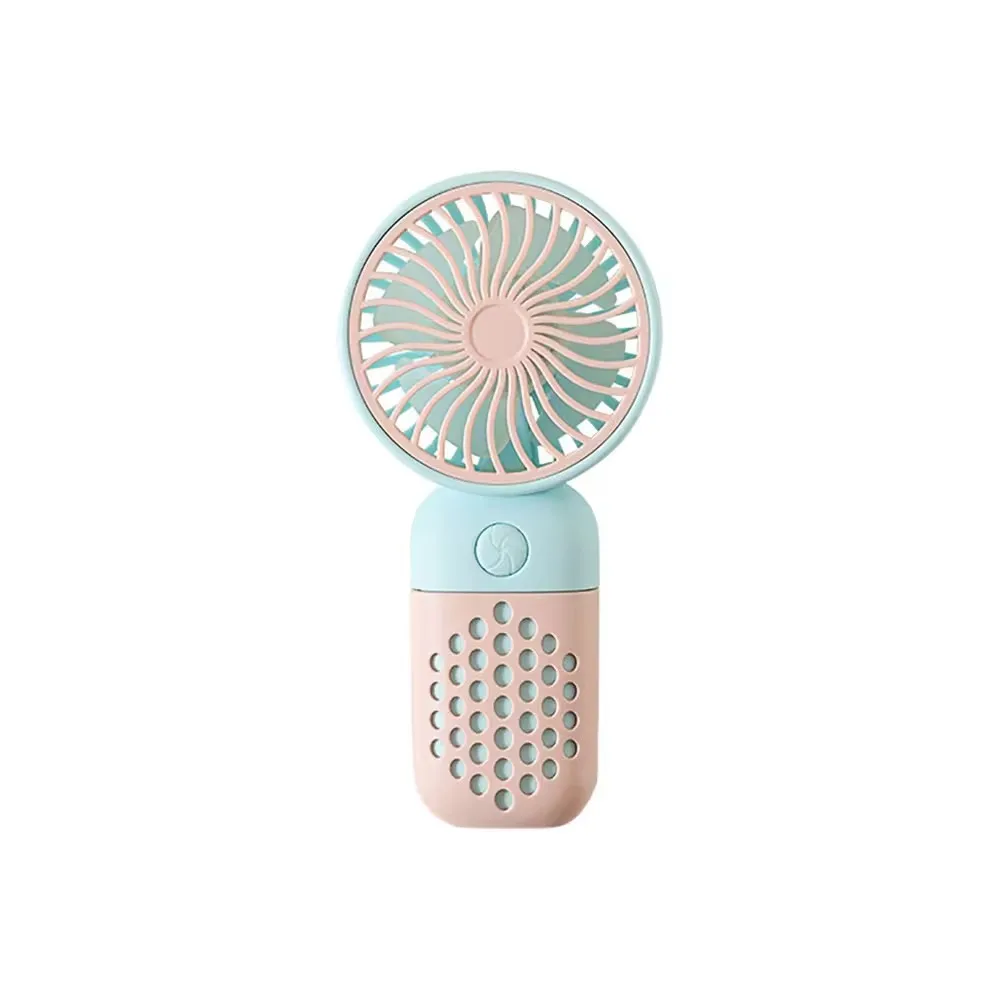 High quality Cute Portable Mini Fan Handheld USB Rechargeable Desktop Fans Adjustable Summer Cooler For Outdoor Travel Office