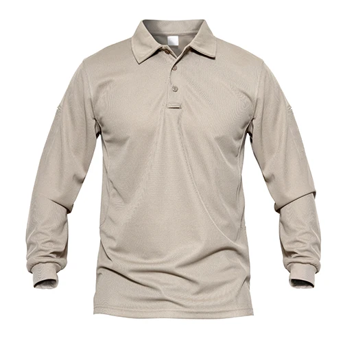 Mens Tactical Shirts Work Polos Summer Quick Dry T-shirts Long Sleeve Lightweight Pique Jersey Golf Shirt Tops