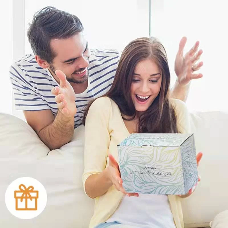 Diy Scented Soy Wax Candles Making Kit Supplies Christmas Gift Print Ocean Flower Handmade Customized Box Personalized Time Pcs