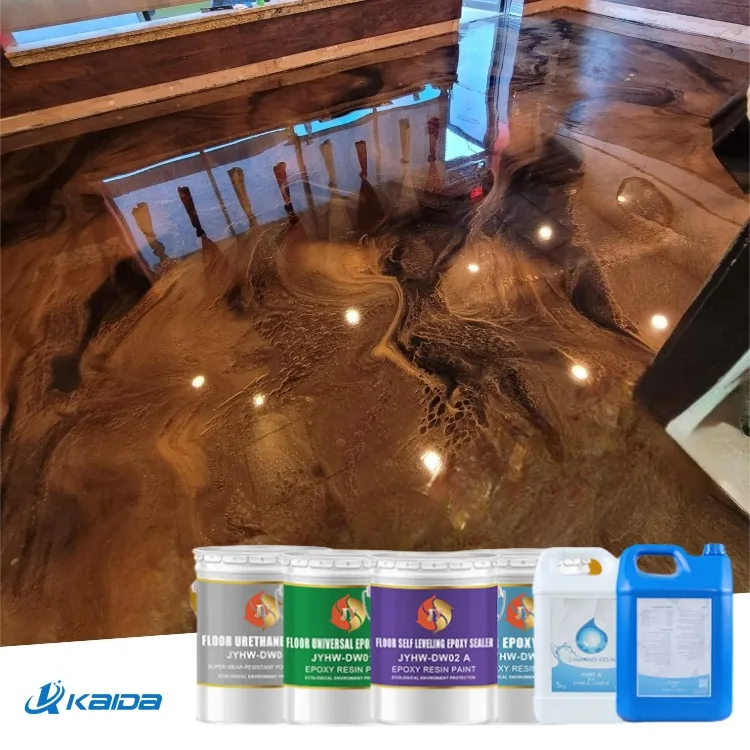 Metallic Epxoy 3D Floor Coating Epoxy Resin For Concrete Floor Epoxy Resin Crystal Clear Liquid Epoxy Resin Paint