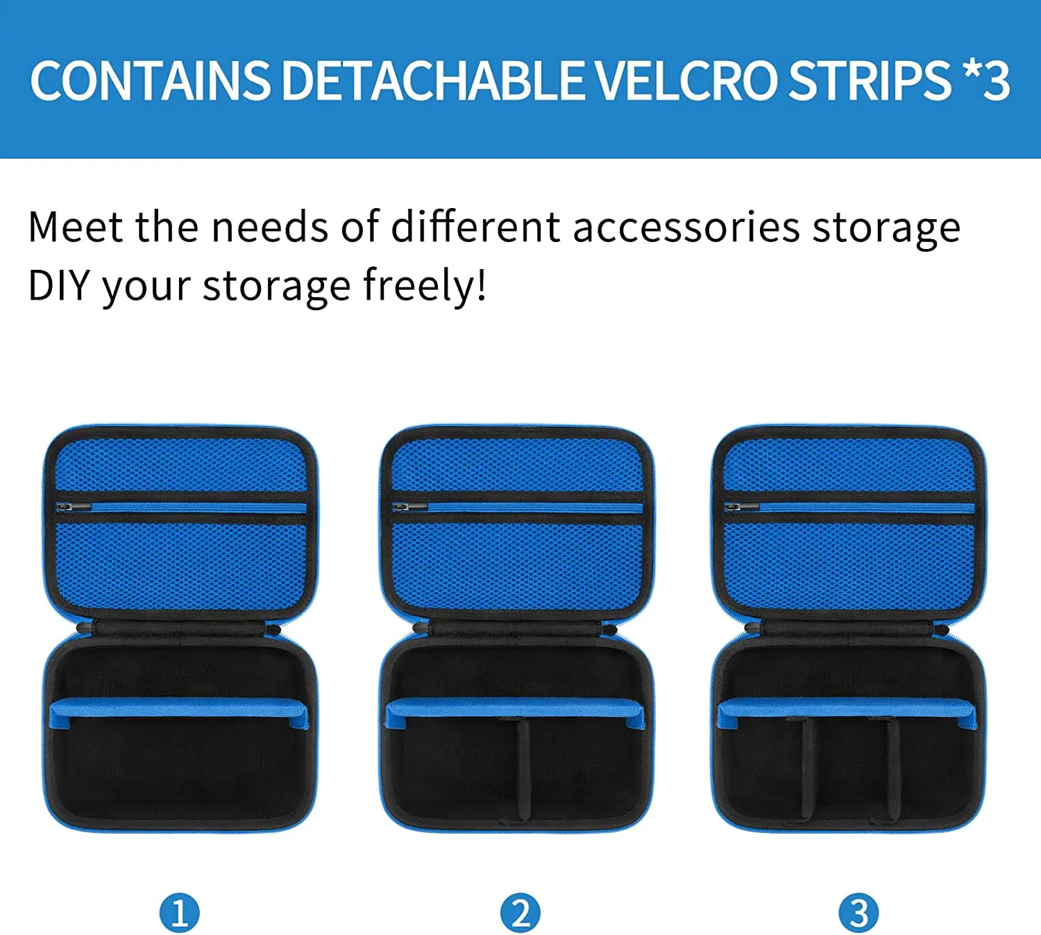 Case for Philips Razor Hair Trimmer Multigroom Series 7000/5000/3000, Hard Travel Case (Blue)